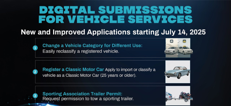 List of Digital Submissions for Vehicle Services
